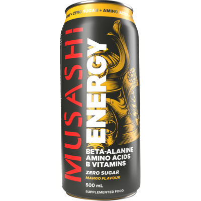 MUSASHI ENERGY DRINK MANGO 500ML CAN 1X12