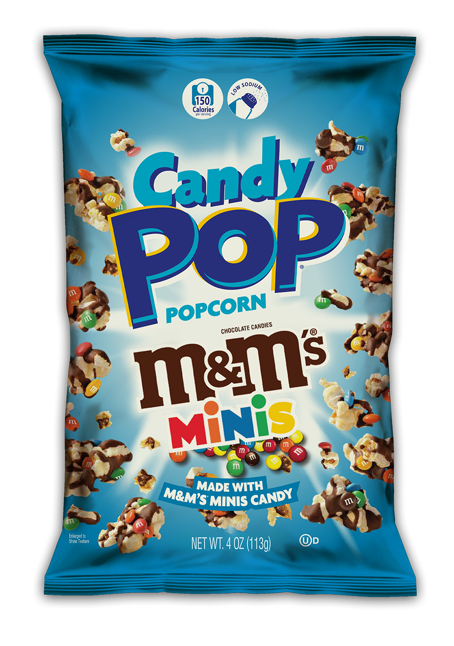 CANDY POP POPCORN M&M MINI'S 113G 1X8