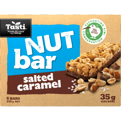 Tasti Nut Bars Salted Caramel 35g 1x6