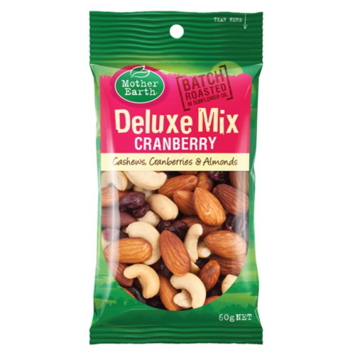MOTHER EARTH DELUXE MIX CRANBERRY 50G 1X12