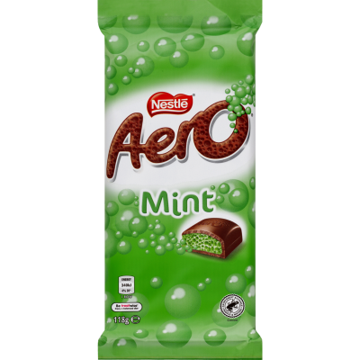 NESTLE BLOCK AERO PEPPERMINT 118G 1X12