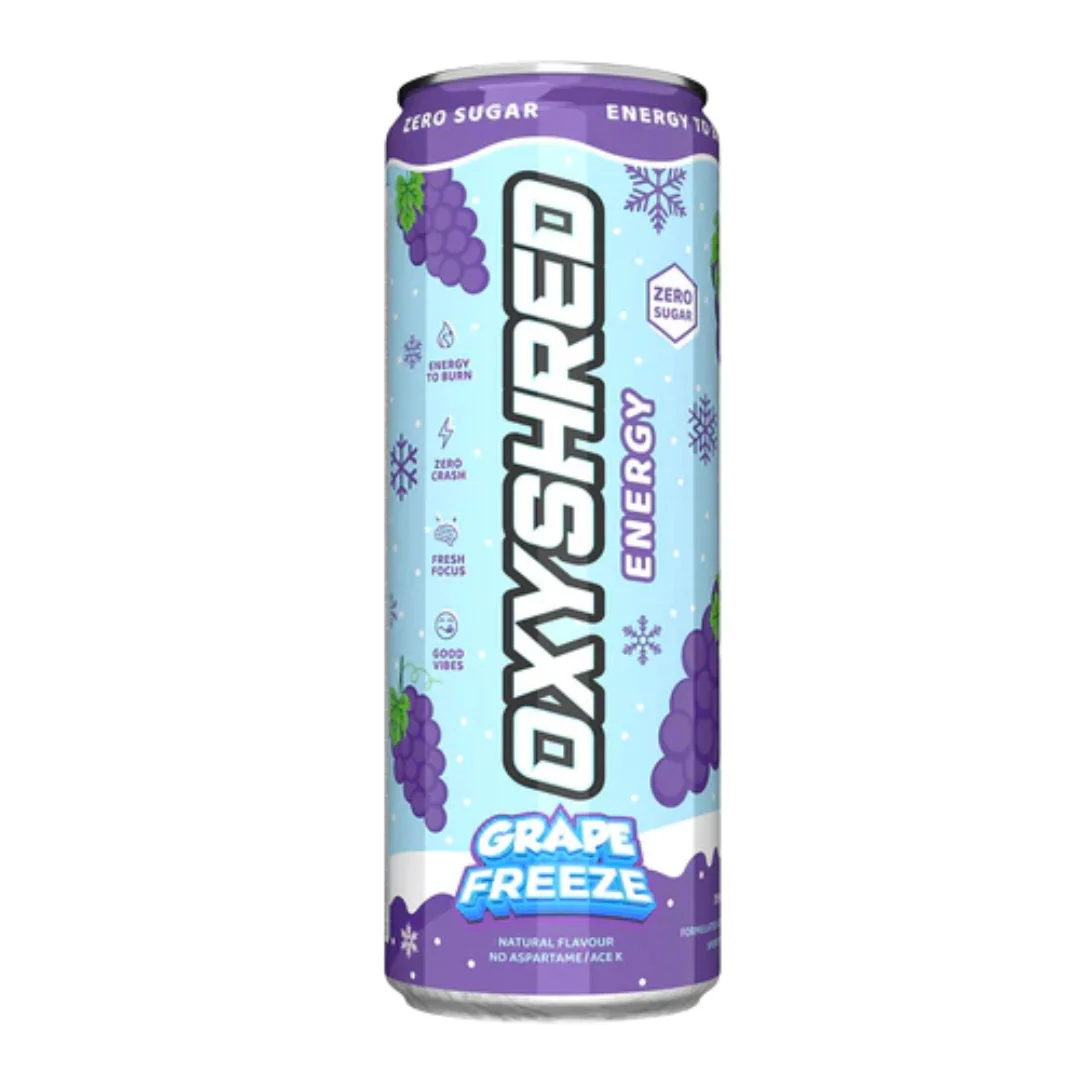 OXYSHRED ENERGY GRAPE FREEZE CAN 355ML 1X12