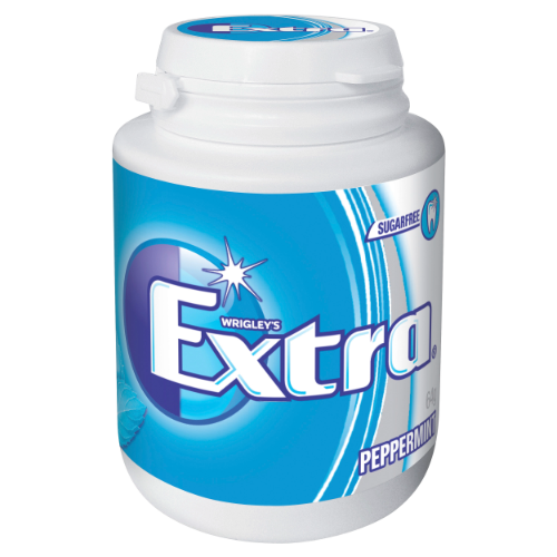 WRIGLEY'S EXTRA PEPPERMINT BOTTLE 64G 1X6