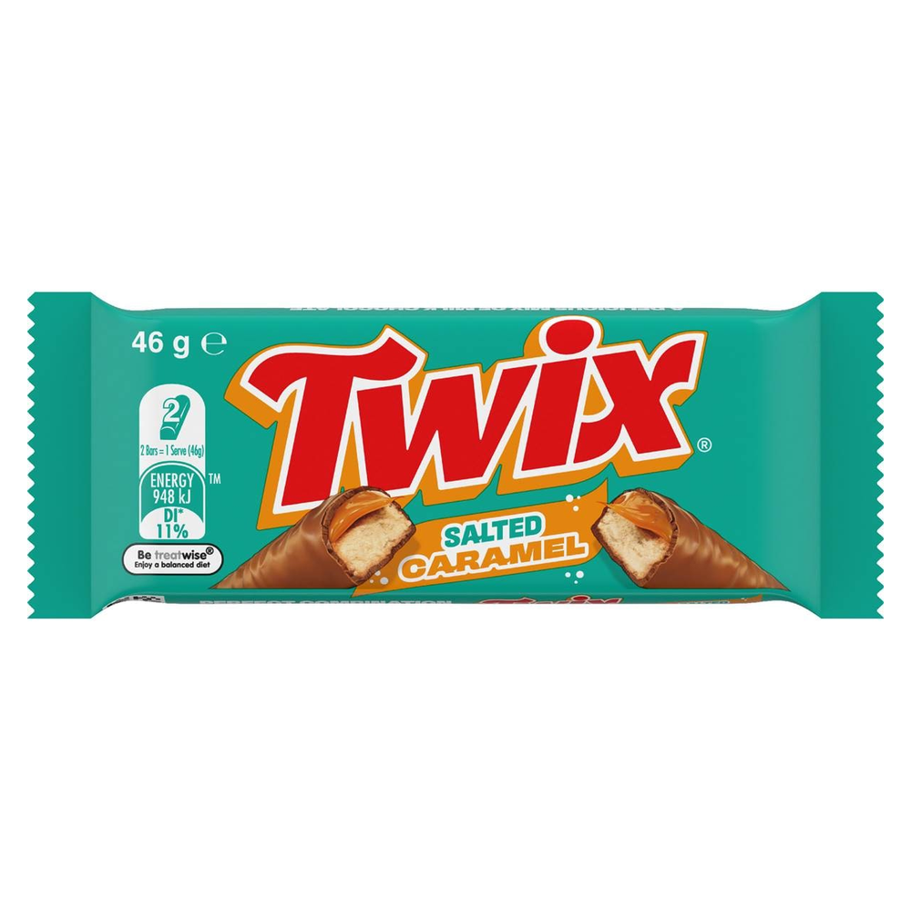 MARS MEDIUM BAR TWIX SALTED CARAMEL 46G 1X20