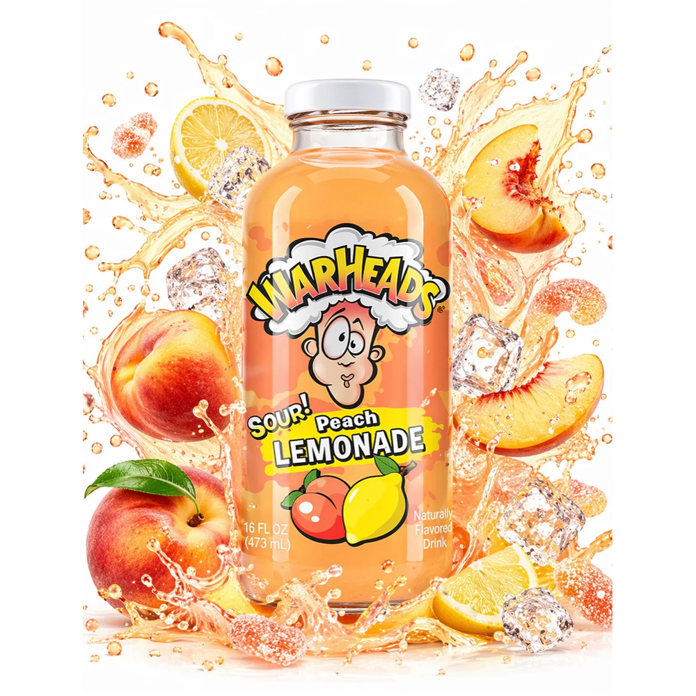 WARHEADS PEACH LEMONADE 473ML 1X12