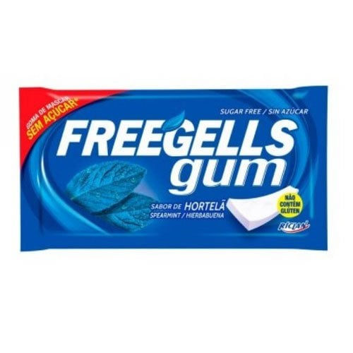 SUGAR FREE CHEWING GUM FREEGELLS GUM SPEARMINT 1X15