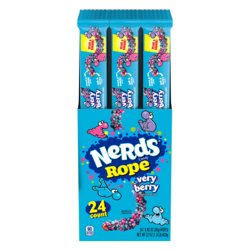 WONKA NERDS ROPE VERY BERRY 26G 1X24
