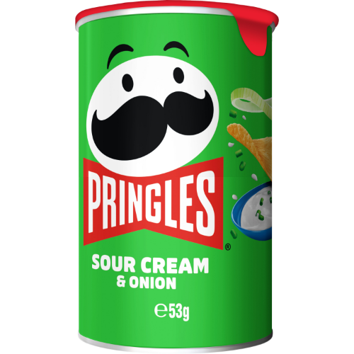 PRINGLES SOUR CREAM & ONION 53G 1X12