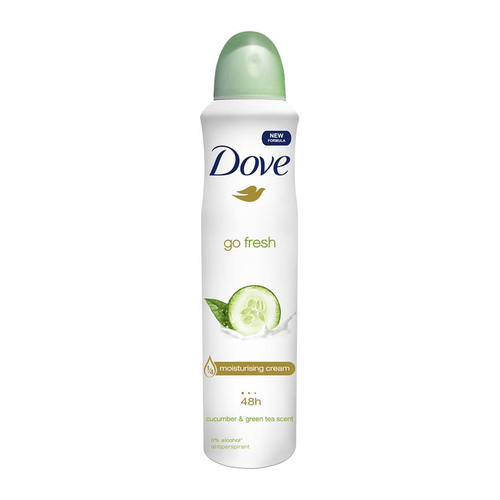 DOVE DEODORANT GO FRESH CUCUMBER & GREEN TEA SCENT 250ML 1X6