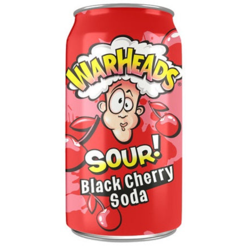 WARHEADS BLACK CHERRY SODA 355ML 1X12