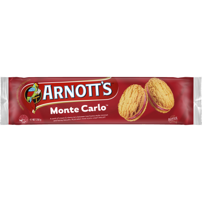 ARNOTT'S MONTE CARLO 250G -130298