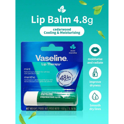 VASELINE LIP THERAPY LIP BALM MINT 4.8G