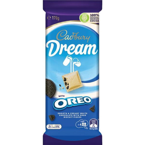 CADBURY BLOCK DREAM OREO 170G 1X15 (Clearance)