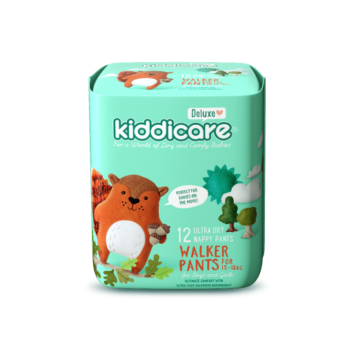 KIDDICARE DELUXE NAPPY PANTS WALKER 12S 1X8