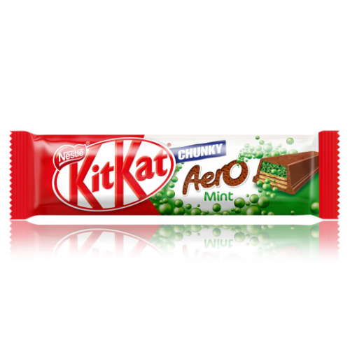 NESTLE MEDIUM BAR KITKAT CHUNKY AERO MINT 45G 1X36