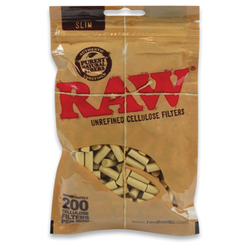 RAW FILTER PAPERS SLIM BAG 200PCS