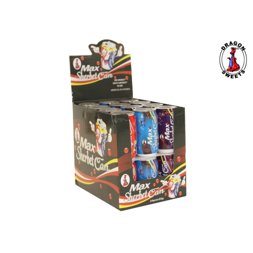 DRAGON NOVELTY MAX SHERBET CAN 55G 1X24