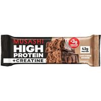 MUSASHI PROTEIN BAR CREATINE CHOC FUDGE 90G 1X12