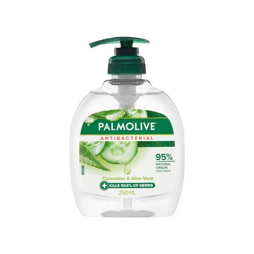PALMOLIVE HAND WASH ANTIBACTERIAL CUCUMBER AND ALOE VERA 250ML 1X6