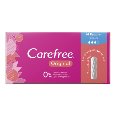 CAREFREE REGULAR TAMPONS ORGANICS REGULAR PK16 1X6