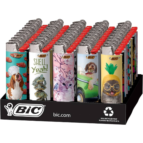 BIC FANCY LIGHTER ANIMAL LOVER 1X50