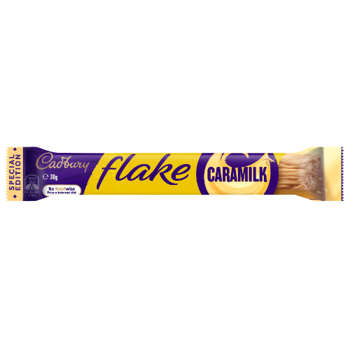 CADBURY MEDIUM BAR FLAKES CARAMILK 30G 1X45