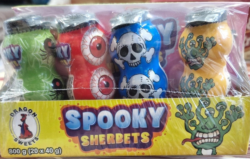 DRAGON NOVELTY SPOOKY SHERBETS 40GM 1X20