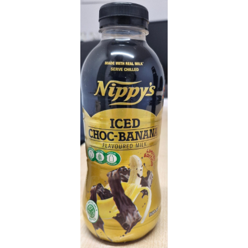 NIPPY'S BOTTLE ICED CHOC BANANA 500 ML 1X12
