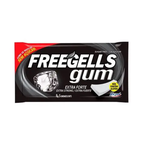 SUGAR FREE CHEWING GUM FREEGELLS GUM EXTRA STRONG 1X15