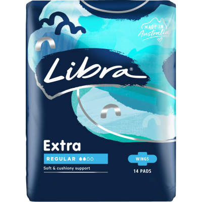 LIBRA PADS EXTRA REGULAR WINGS 1X14PK