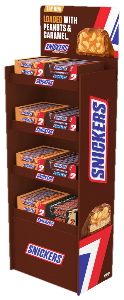 MARS 2 PACK TOWER SNICKERS LOADED PEANUTS & CARAMEL 1X200