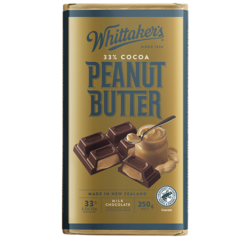 WHITTAKER'S BLOCK PEANUT BUTTER 250G 1X12
