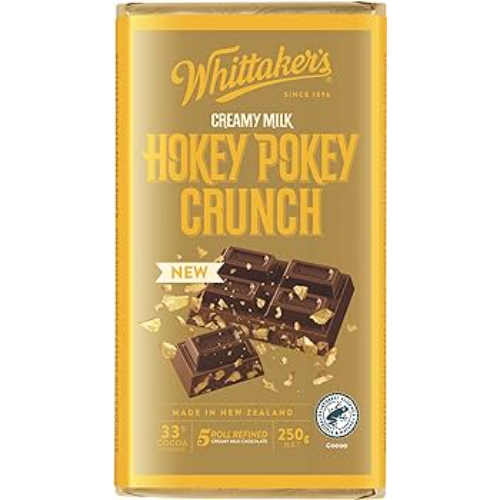 WHITTAKER'S BLOCK HOKEY POKEY CRUNCH 250G 1X12