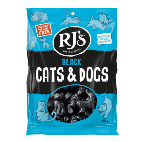 RJ'S BAG BLACK CATS AND DOGS 130G