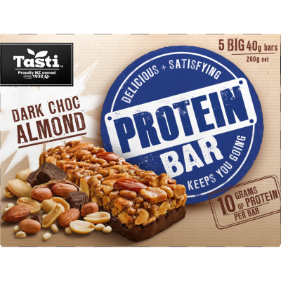 Tasti Protein Bars Dark Choc Almond 40g 1x5