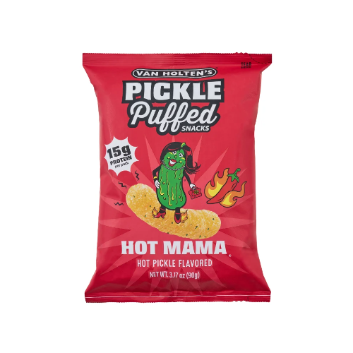 VAN HOLTEN'S HOT MAMA PICKLED SNACKS 90G 1X10