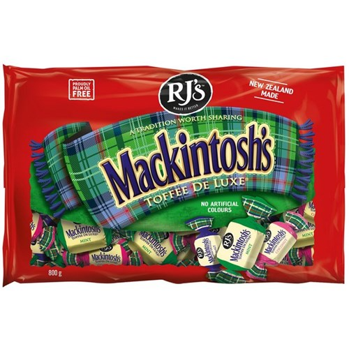 RJ'S BAG MACKINTOSH TOFFEE 800G