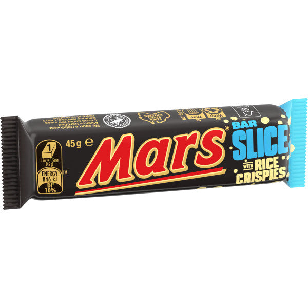 MARS MEDIUM BAR SLICE 45G 1X25