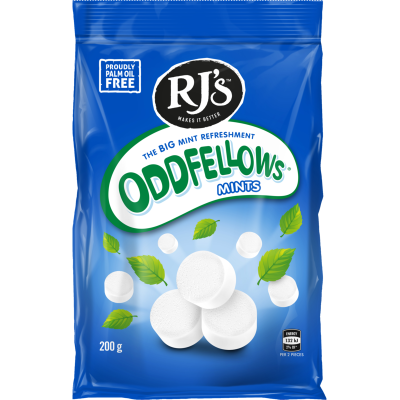 RJ'S BAG ODDFELLOWS MINTS 200G
