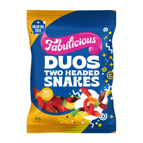 RJ'S FABULICIOUS DUOS TWO HEADED SNAKE 180G 1X12 (Clearance)