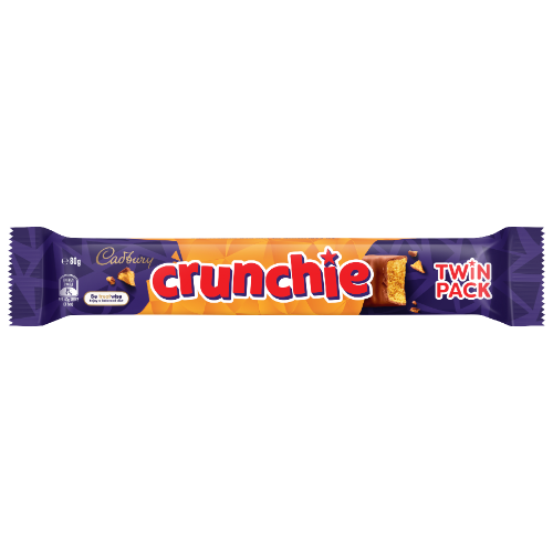 CADBURY TWIN PACK CRUNCHIE 80G 1X24