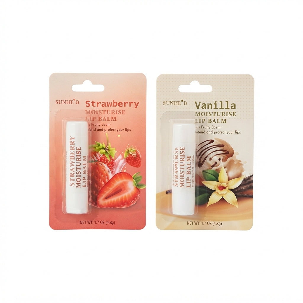 LIP BALM STRAWBERRY & VANILLA 4.6GRAM 1X12