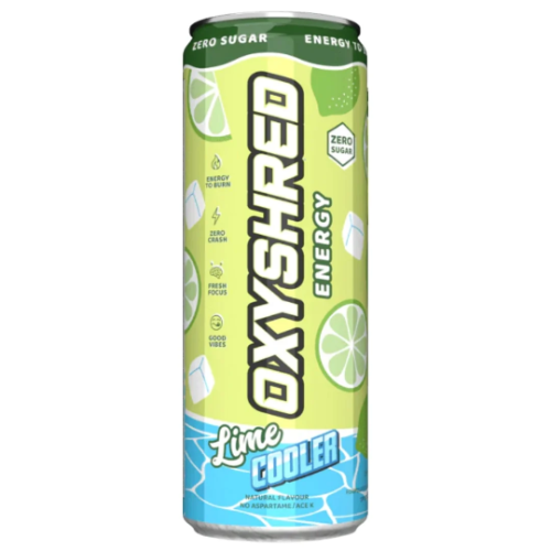 OXYSHRED ENERGY LIME COOLER 355ML 1X12