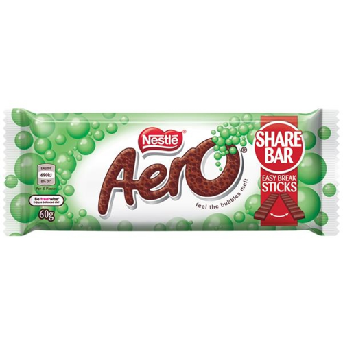 NESTLE SHARE BAR AERO PEPPERMINT 60G 1X24
