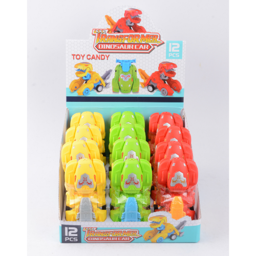 CANDY TOY DINOSAUR TRANSFORMER CAR 1X12 TM37333