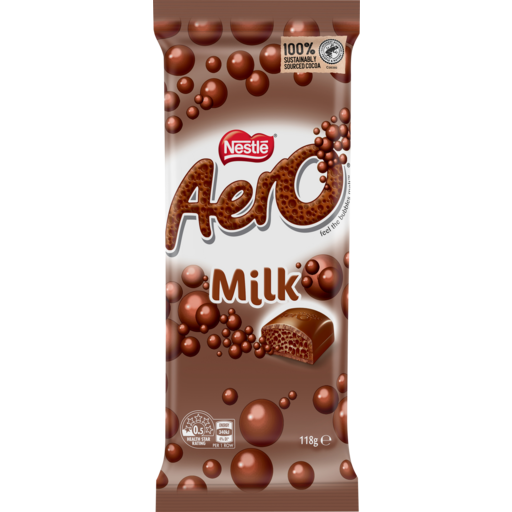 NESTLE BLOCK AERO MILK 118G 1X12