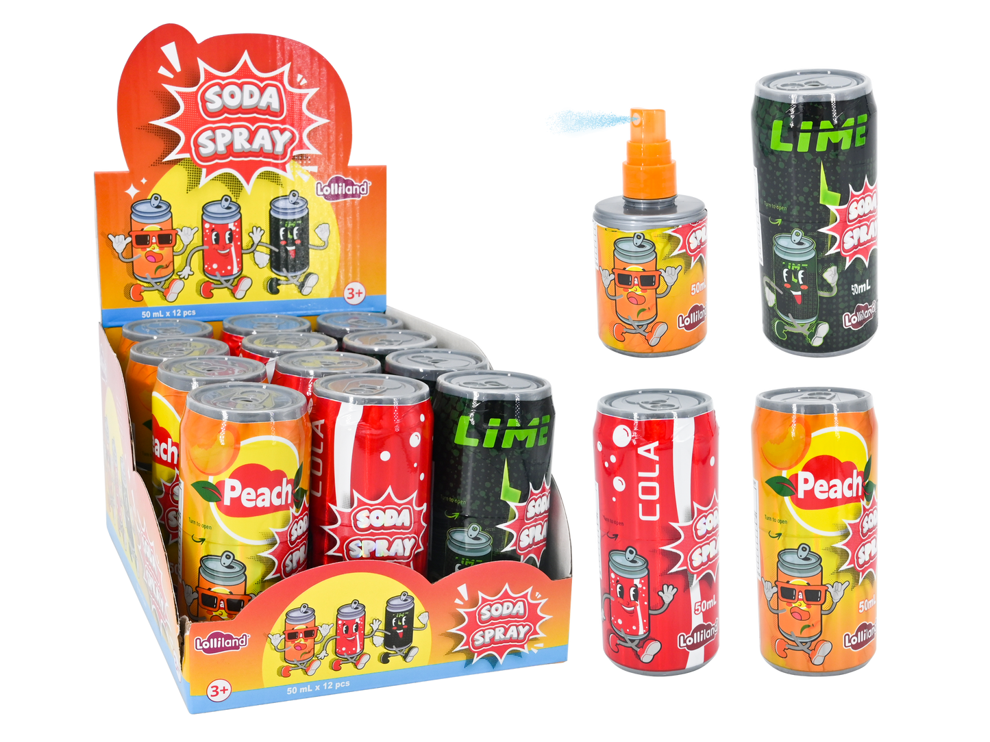 LOLI - SODA SPRAY 50ML 1X12