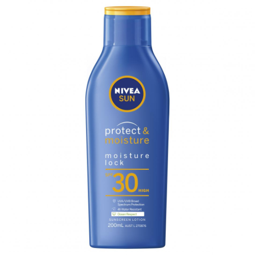 NIVEA SUNSCREEN MOISTURE LOCK SPF 30 200ML