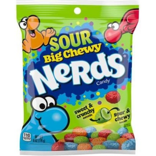 WONKA NERDS BIG CHEWY BAGS 170G 1X12