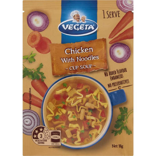 VEGETA INSTANT SOUPS CHICKEN SOUPS 18G 1X18 - 130305